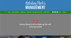 Desktop Screenshot of holidayparksmanagement.com